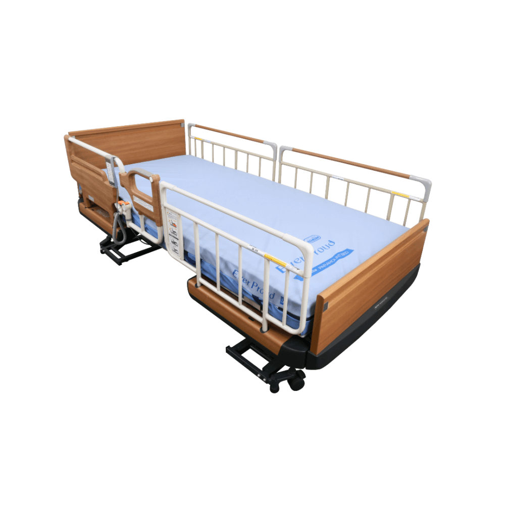 เตียงผู้ป่วยไฟฟ้า PARAMOUNT BED รุ่น Rakusho Z สีไม้ (Half) พร้อมที่นอน รุ่น Ever Proud_2